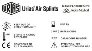 70-004-0 - Urias® Adult Half Arm / Elbow Splint - 40cm